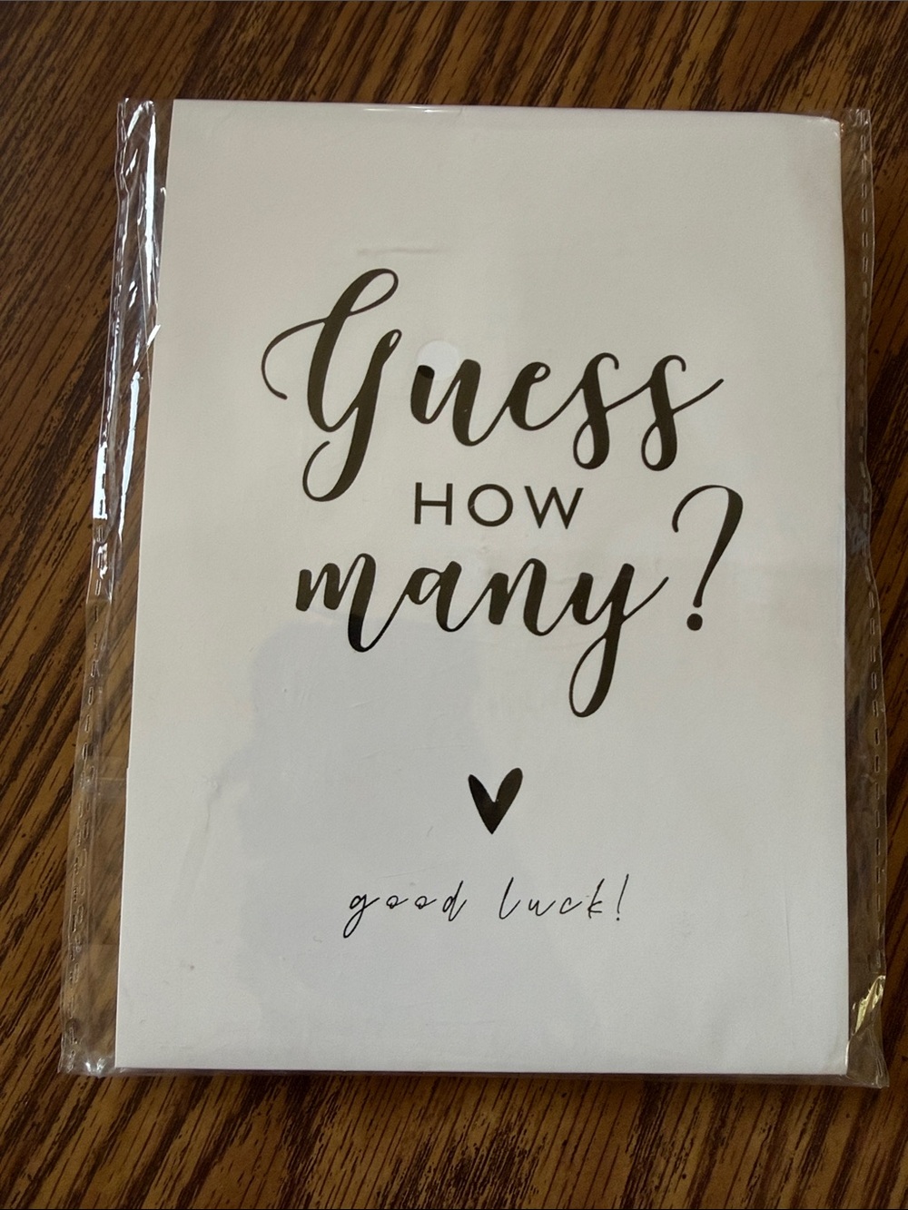 Guess How Many? Cards Party Game